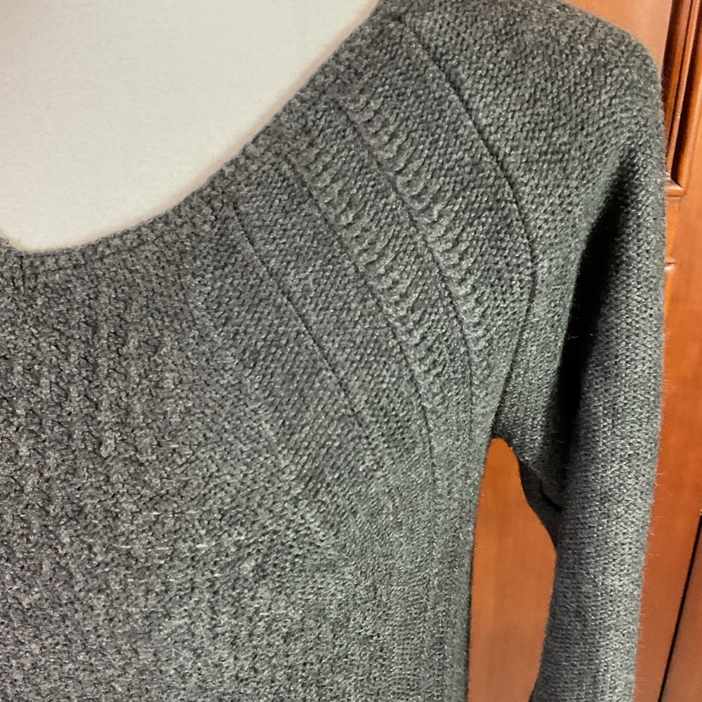 Grace Elements Women’s Solid Charcoal Gray Open K… - image 3